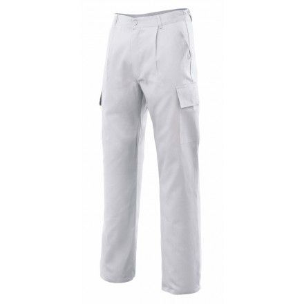 Pantalon Multibolsillos Blanco