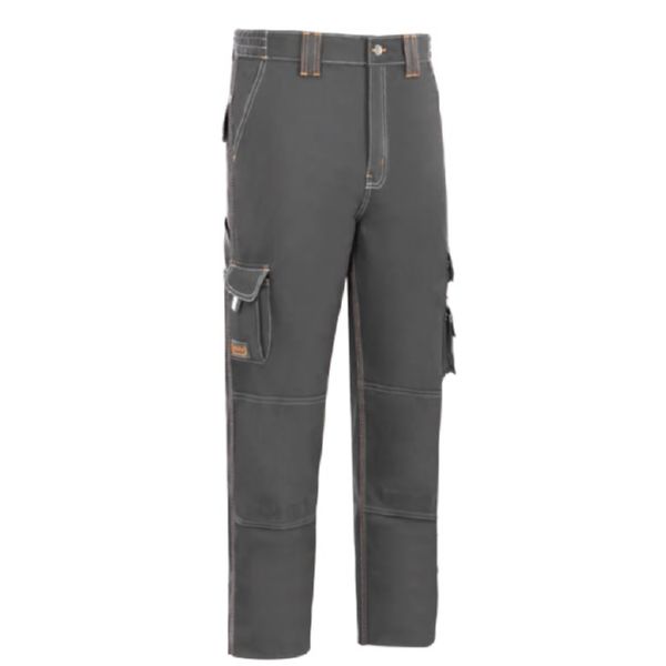 Pantalón Multibolsillos Stretch Gris 