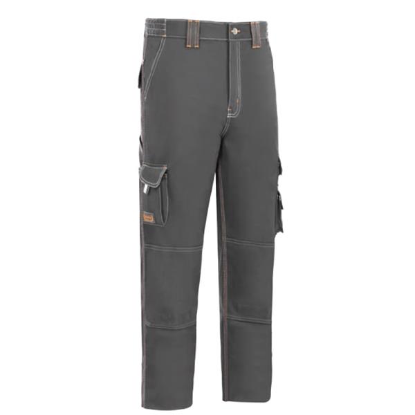 Pantalón Multibolsillos Stretch Gris Talla 40