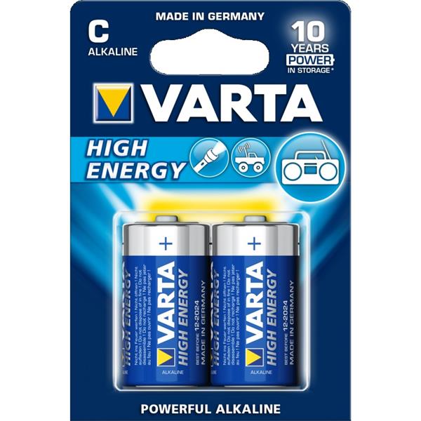 Pila Varta LR14 Tipo C Alcalina High Energy