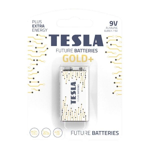 Pilas Tesla 9V GOLD+ 6LR61 1 Unidad