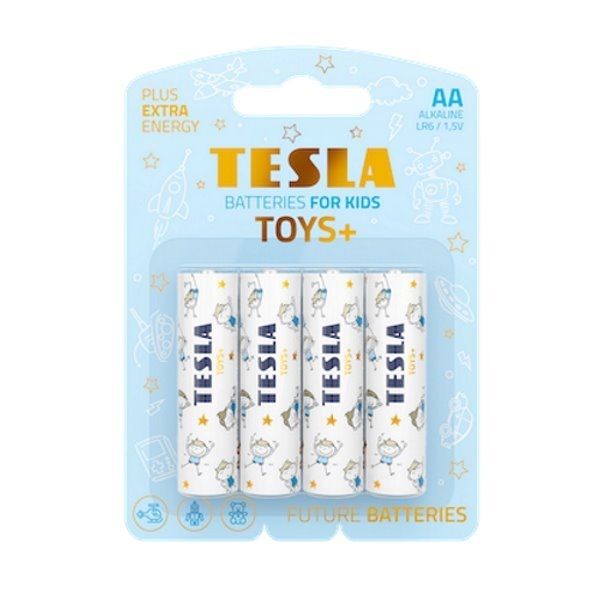 Pilas Tesla AA TOYS+ Boy LR06 4 Unidades