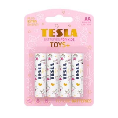 Pilas Tesla AA TOYS+ Girl LR06 4 Unidades