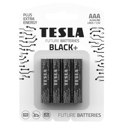 Pilas Tesla AAA BLACK+ LR03 4 Unidades