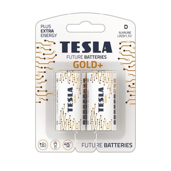 Pilas Tesla D GOLD+ LR20 2 Unidades