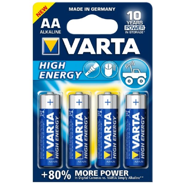 Pilas Varta LR06 AA High Energy Pack 4